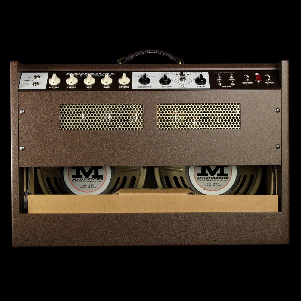 Magnatone Stereo Twilighter 2x12 Guitar Amp Combo Amplifier Brown