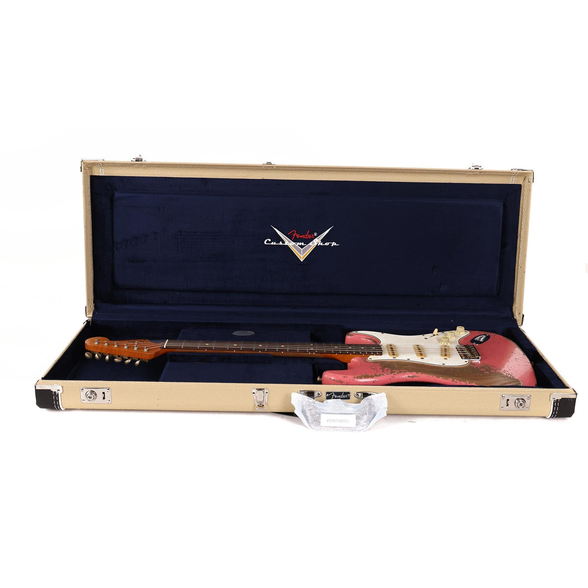 Fender Custom Shop 1962 Stratocaster Ultimate Relic Roasted Alder Stratocaster Masterbuilt Jason Smith Faded Coral Pink