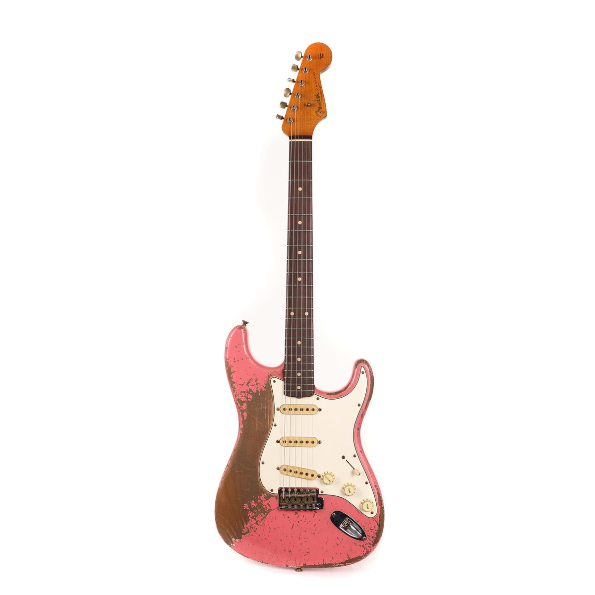 Fender Custom Shop 1962 Stratocaster Ultimate Relic Roasted Alder Stratocaster Masterbuilt Jason Smith Faded Coral Pink