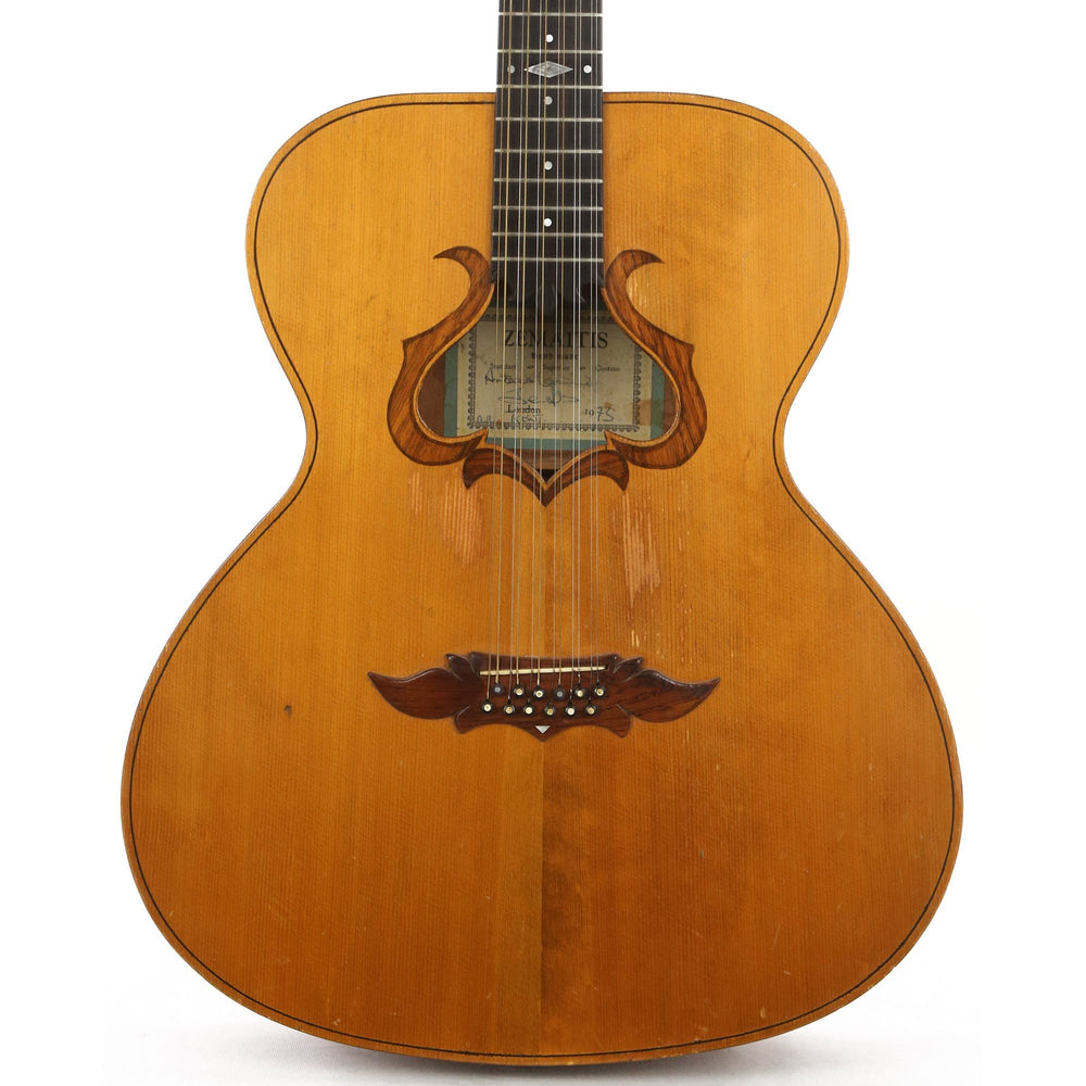 Used 1973 Zemaitis Harp 12-String Acoustic Guitar Natural