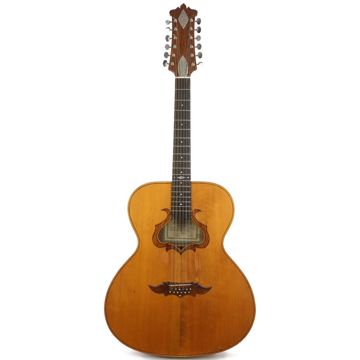 Used 1973 Zemaitis Harp 12-String Acoustic Guitar Natural
