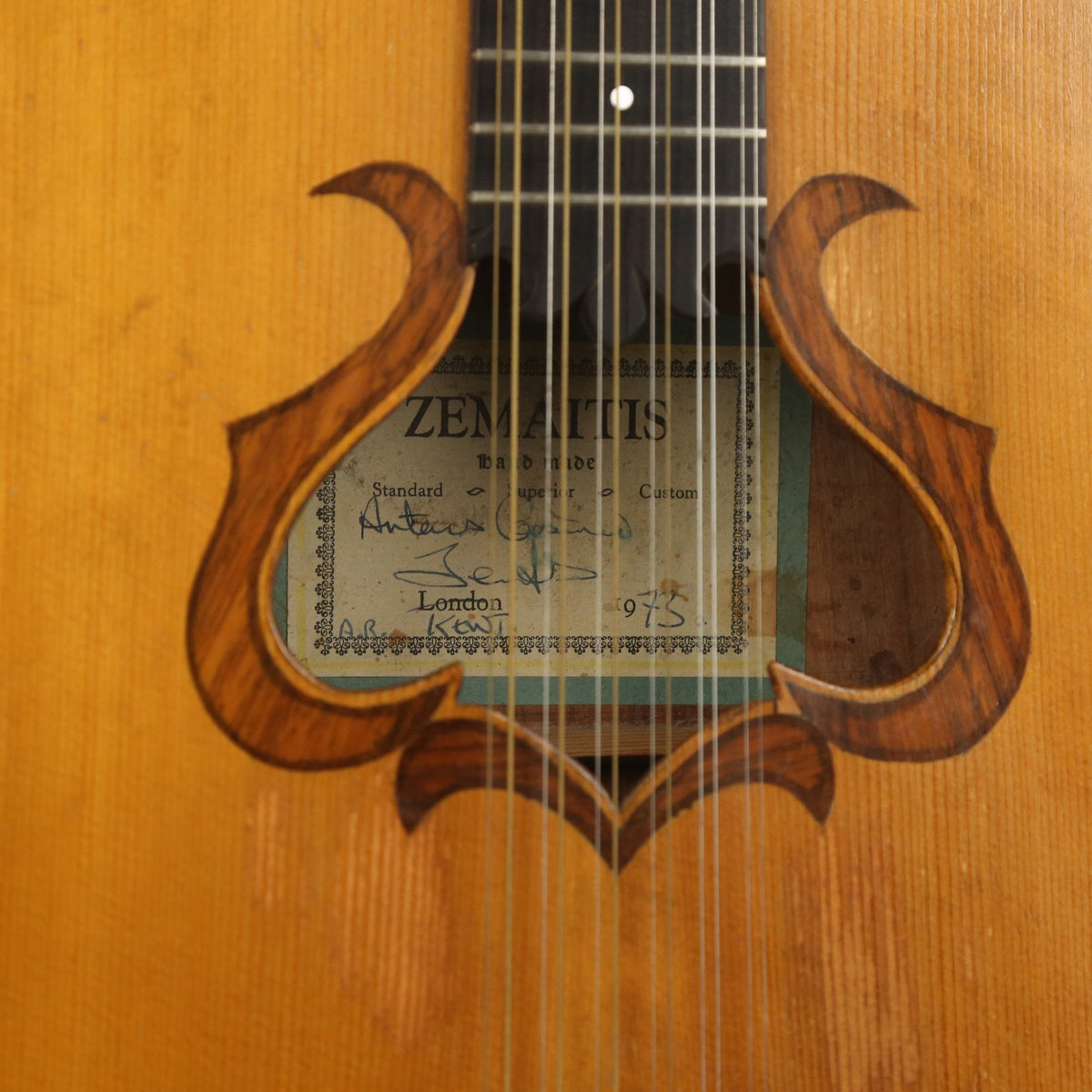 Used 1973 Zemaitis Harp 12-String Acoustic Guitar Natural