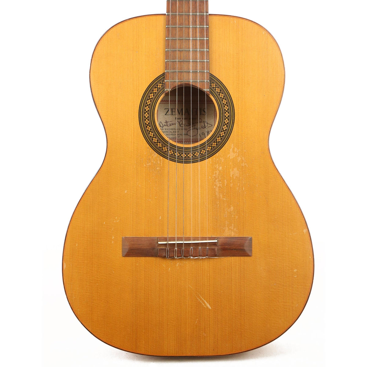 Used 1981 Zemaitis Classical Nylon String Acoustic Guitar Natural