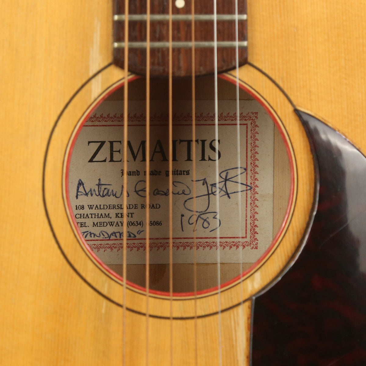 Used 1983 Zemaitis 6-String Standard Acoustic Guitar Natural