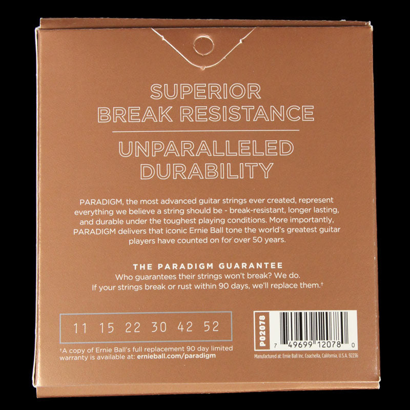 Ernie Ball Paradigm Phosphor Bronze Acoustic Guitar Strings 11-52